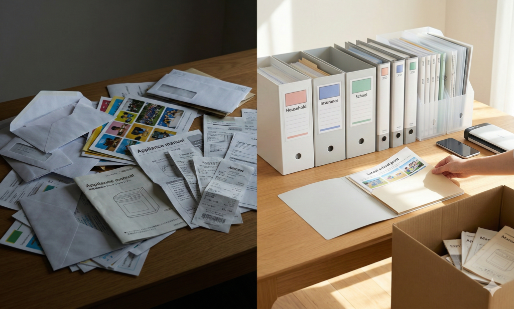 家庭の書類整理をスムーズに終わらせる方法とは？効率的な片付け方も解説