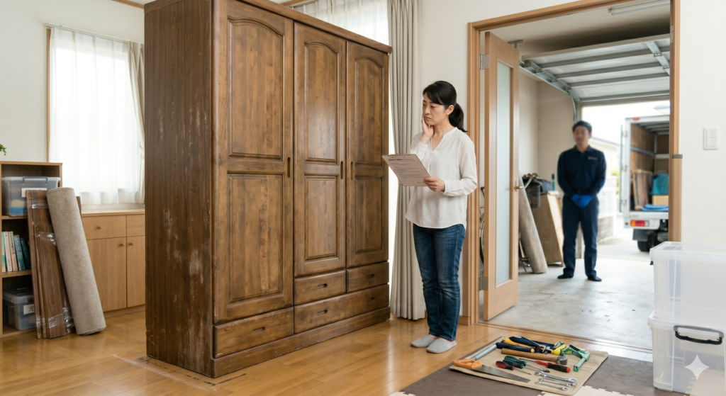 部屋から出せない家具の処分方法5選｜費用・注意点・解体方法も解説