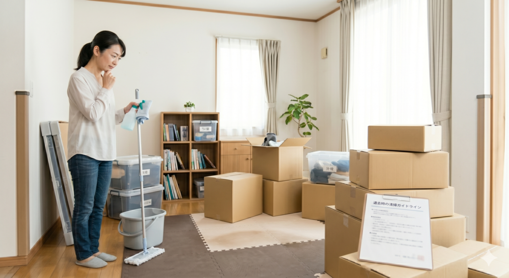 引っ越しの退去前の掃除は本当に必要？現実とガイドラインの違いを解説